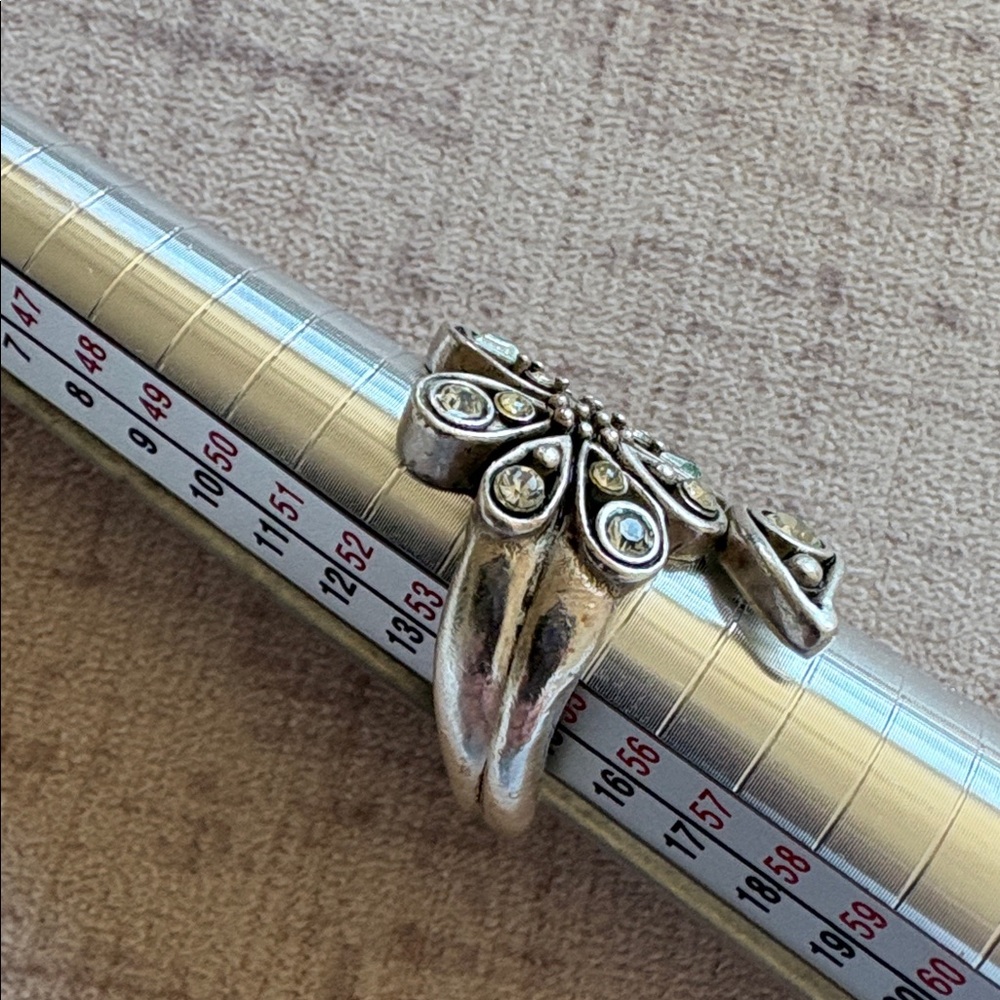 Chico's Silver and Black Statement Ring - Picture 3 of 6
